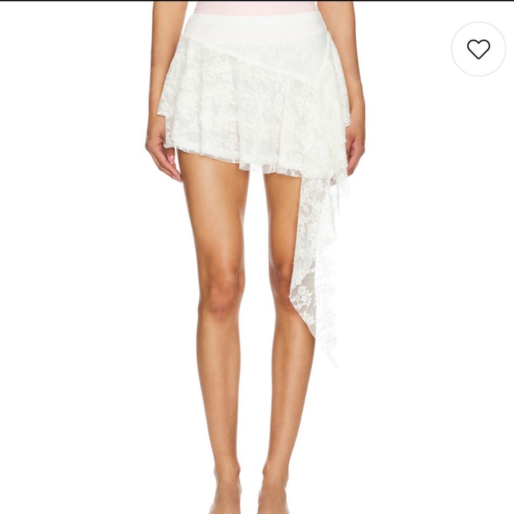 Majorelle Camille Mini Skirt in Ivory